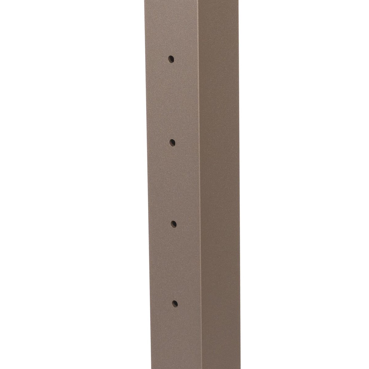 Deckorators Contemporary Cable 2.5-in x 2.5-in x 3-1/4-ft Textured Bronze Aluminum Deck End Post