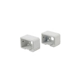 Deckorators 2.5-in x 2.4375-in Cable Railing Textured White Aluminum Rail Bracket (3-Pack)