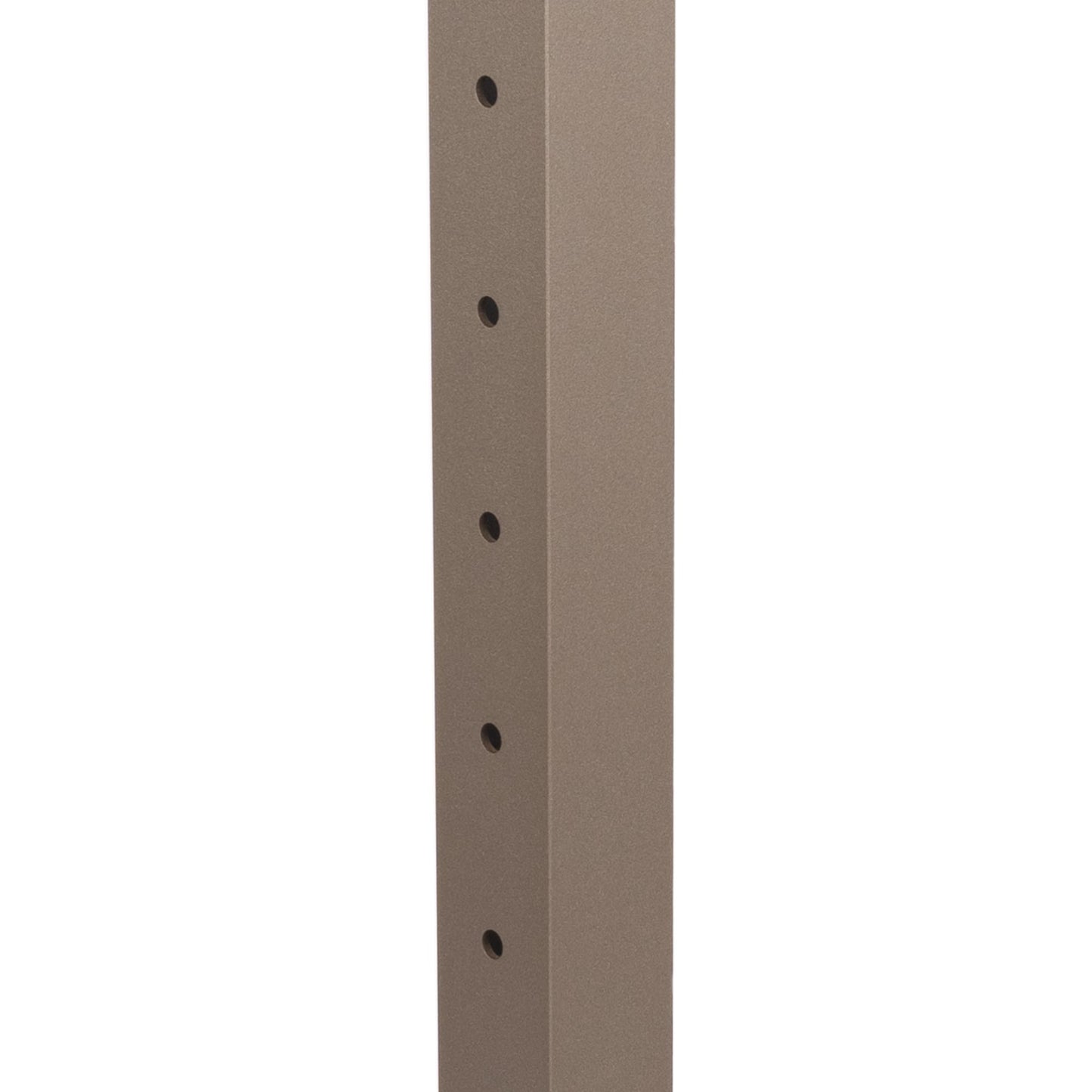 Deckorators Contemporary Cable 2.5-in x 2.5-in x 4-ft Textured Bronze Aluminum Deck Bottom Stair Post