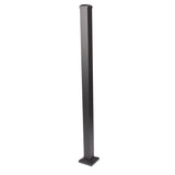 Deckorators Rapid Rail 2.5-in x 2.5-in x 4-1/2-ft Matte Black Aluminum Deck Bottom Stair Post