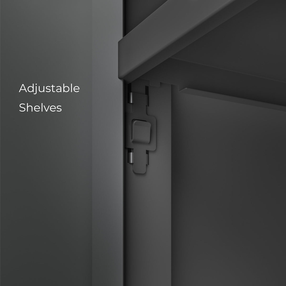 Everest 36-in W x 74-in H Steel Graphite Gray Freestanding Utility Storage Cabinet