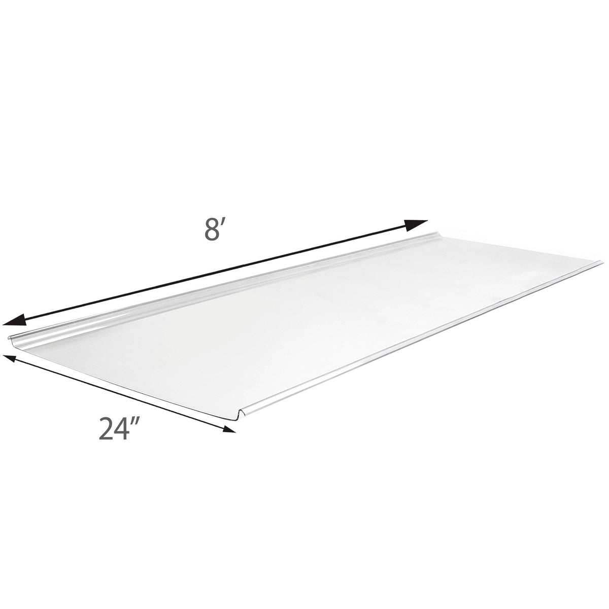 Sunscape 2-ft x 8-ft Corrugated Clear Polycarbonate Roof Panel