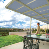 Sunscape 2-ft x 8-ft Corrugated Solar Grey Polycarbonate Roof Panel
