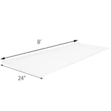 Sunscape 2-ft x 8-ft Corrugated White Opal Polycarbonate Roof Panel
