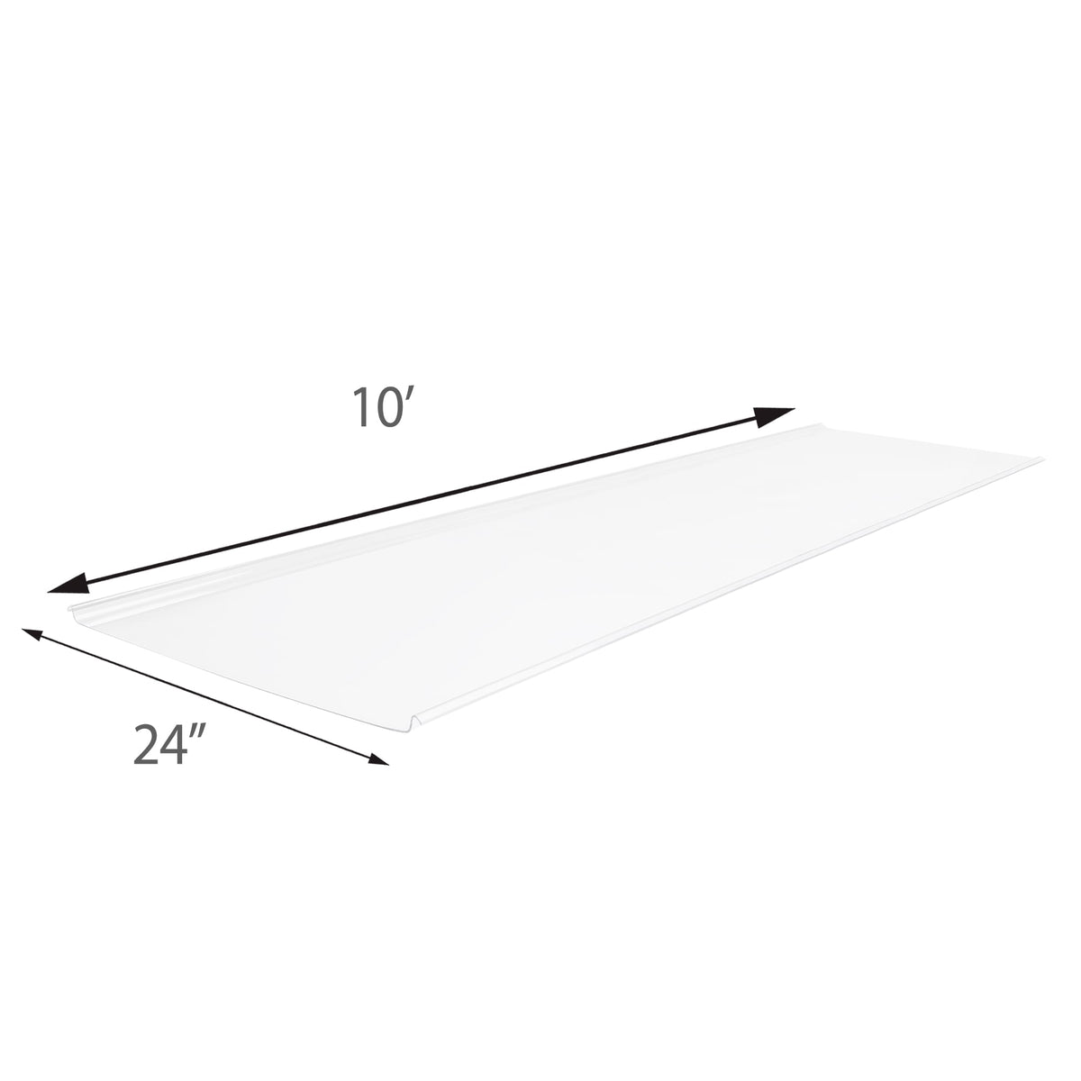Sunscape 2-ft x 10-ft Corrugated White Opal Polycarbonate Roof Panel