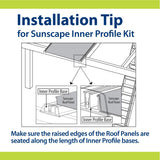Sunscape 0.274-ft x 12-ft Corrugated Silver Polycarbonate Roof Panel