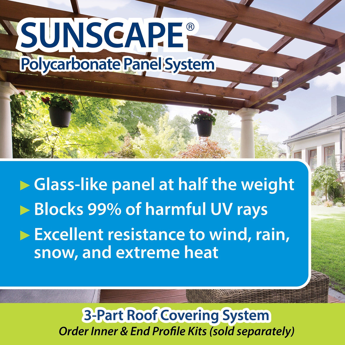 Sunscape 2-ft x 12-ft Corrugated Solar Grey Polycarbonate Roof Panel