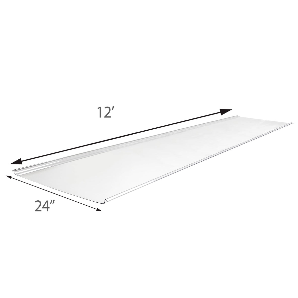 Sunscape 2-ft x 12-ft Corrugated Clear Polycarbonate Plastic Roof Panel