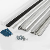 Sunscape 0.274-ft W x 8-ft L Corrugated Silver Polycarbonate Roof Panel