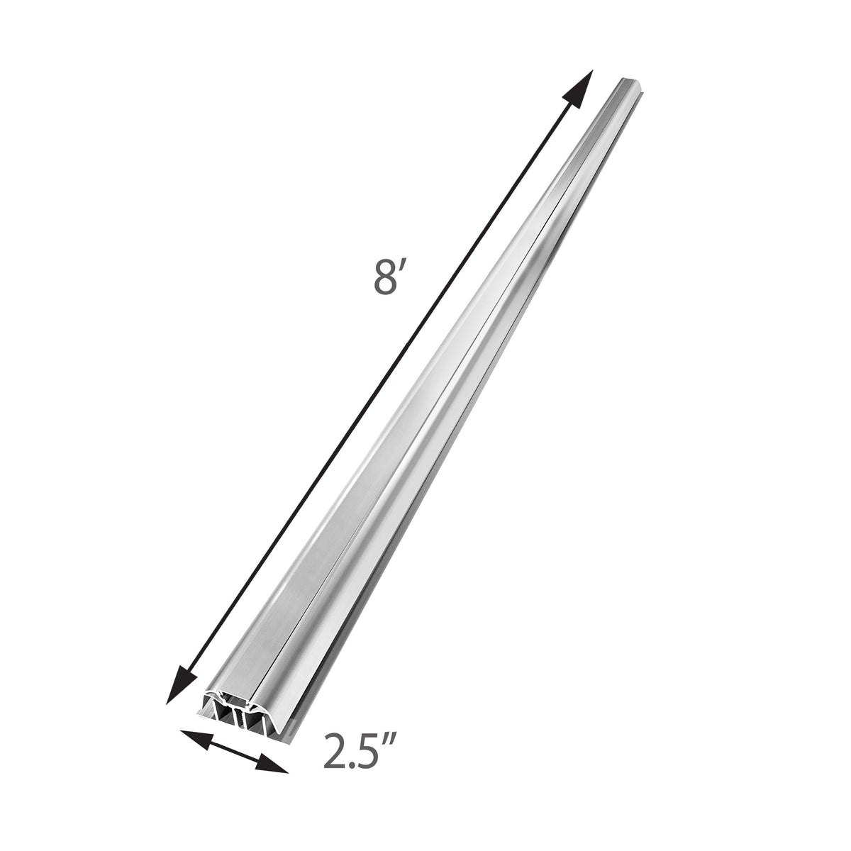 Sunscape 0.274-ft x 8-ft Corrugated Silver Polycarbonate Roof Panel