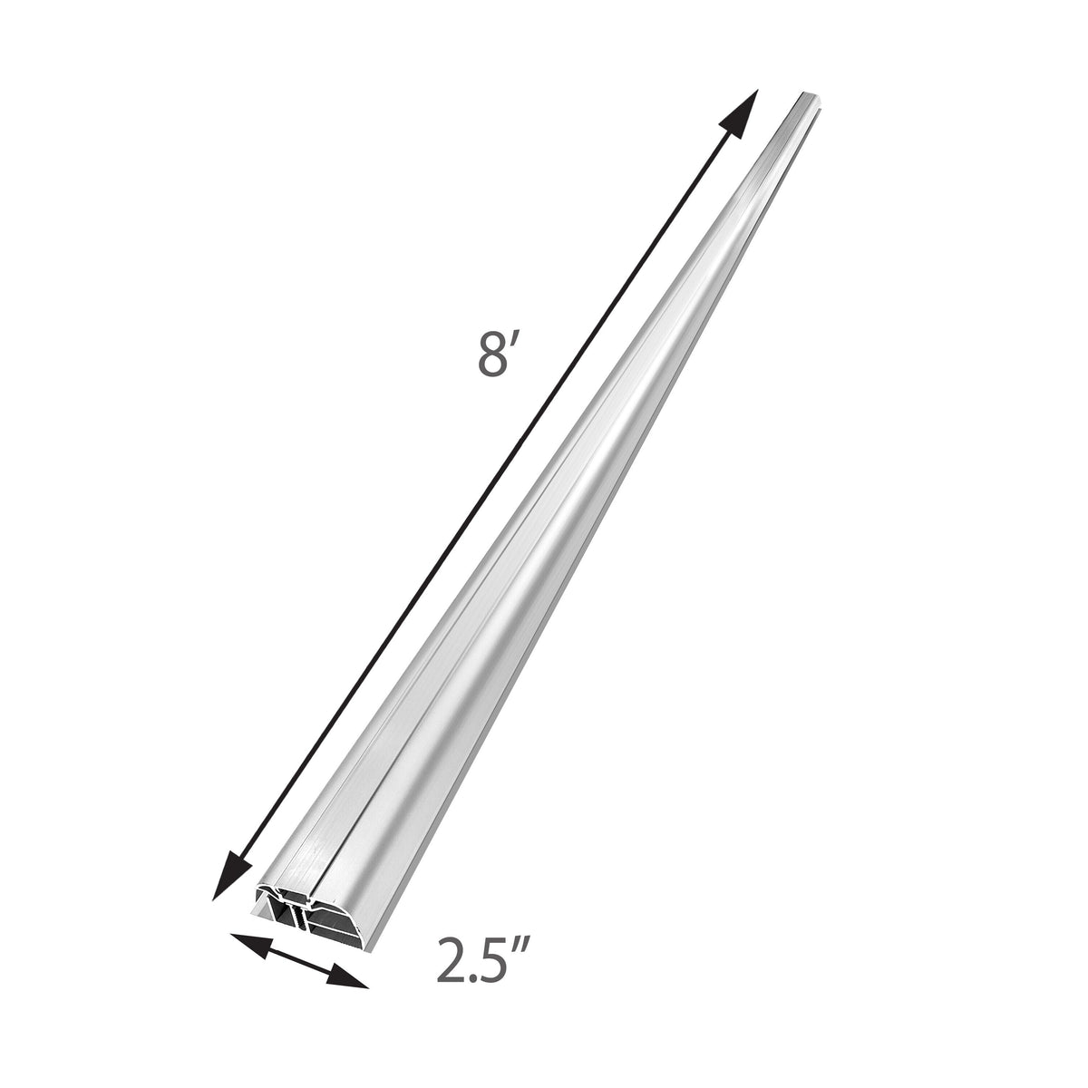 Sunscape 0.274-ft W x 8-ft L Corrugated Silver Polycarbonate Roof Panel