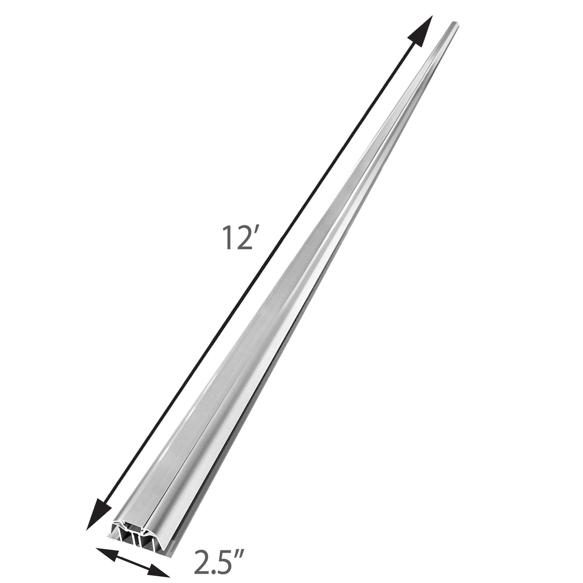 Sunscape 0.274-ft x 12-ft Corrugated Silver Polycarbonate Roof Panel