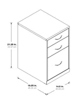 OSP Home Furnishings OSP Designs Blue 3-Drawer 14.5-in File Cabinet