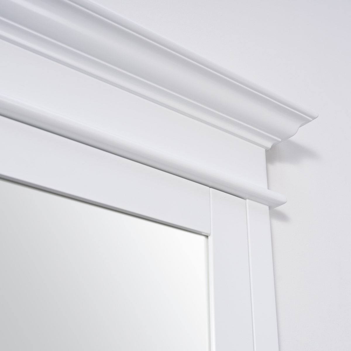 WELLFOR GRACE Solid Wood 40-in x 32-in Recessed Mount White Mirrored Soft Close Medicine Cabinet