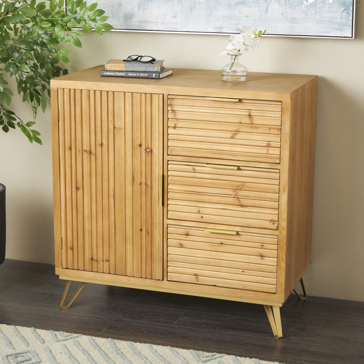 Grayson Lane Brown 3-Drawer Chest