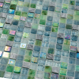 Apollo Tile Mingles Stone Blue and Green 11-1/2-in x 11-1/2-in Glossy Glass Uniform Squares Floor and Wall Tile (18.69-sq. ft/ Carton)