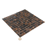 Apollo Tile Mingles Dark Brown 12-in x 12-in Glossy Glass Uniform Squares Floor and Wall Tile (20-sq. ft/ Carton)