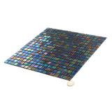 Apollo Tile Skosh Shimmer Multi Blue 11-1/2-in x 11-1/2-in Glossy Glass Uniform Squares Floor and Wall Tile (18.69-sq. ft/ Carton)
