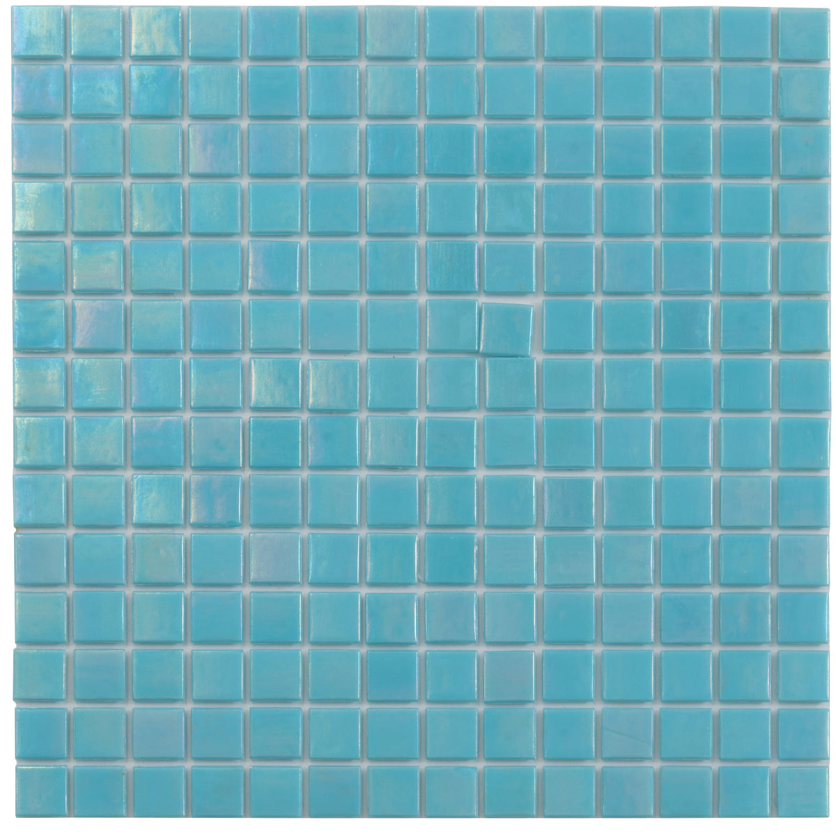 Apollo Tile Nacreous Cyan Blue 12-in x 12-in Glossy Glass Uniform Squares Floor and Wall Tile (20-sq. ft/ Carton)
