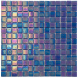 Apollo Tile Nacreous Royal Blue 12-in x 12-in Glossy Glass Uniform Squares Floor and Wall Tile (20-sq. ft/ Carton)