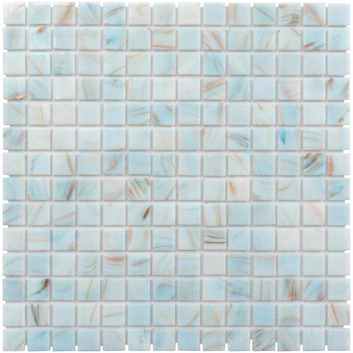 Apollo Tile Celestial Pastel Blue 12-in x 12-in Glossy Glass Uniform Squares Floor and Wall Tile (20-sq. ft/ Carton)
