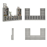 FUFU&GAGA Modern/Contemporary Gray Tv Cabinet (Accommodates TVs up to 56-in)
