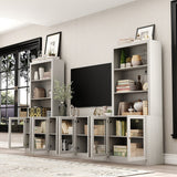 FUFU&GAGA Modern/Contemporary Gray Tv Cabinet (Accommodates TVs up to 56-in)
