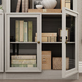 FUFU&GAGA Modern/Contemporary Gray Tv Cabinet (Accommodates TVs up to 56-in)