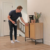 Sunnydaze Decor Brown 1-Shelf Office Cabinet