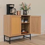 Sunnydaze Decor Brown 1-Shelf Office Cabinet