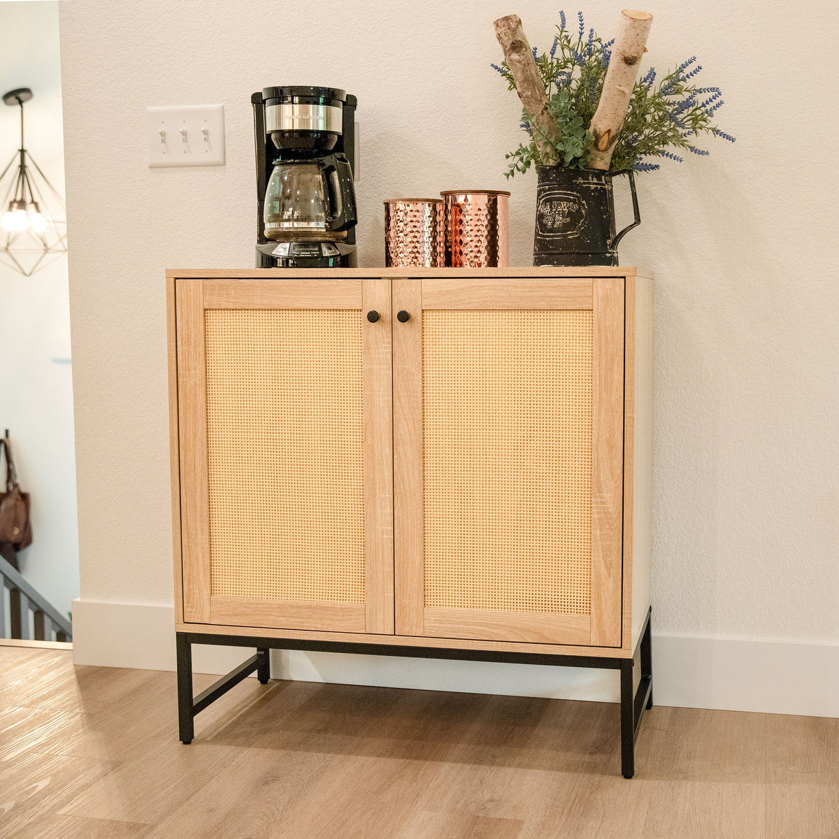 Sunnydaze Decor Brown 1-Shelf Office Cabinet