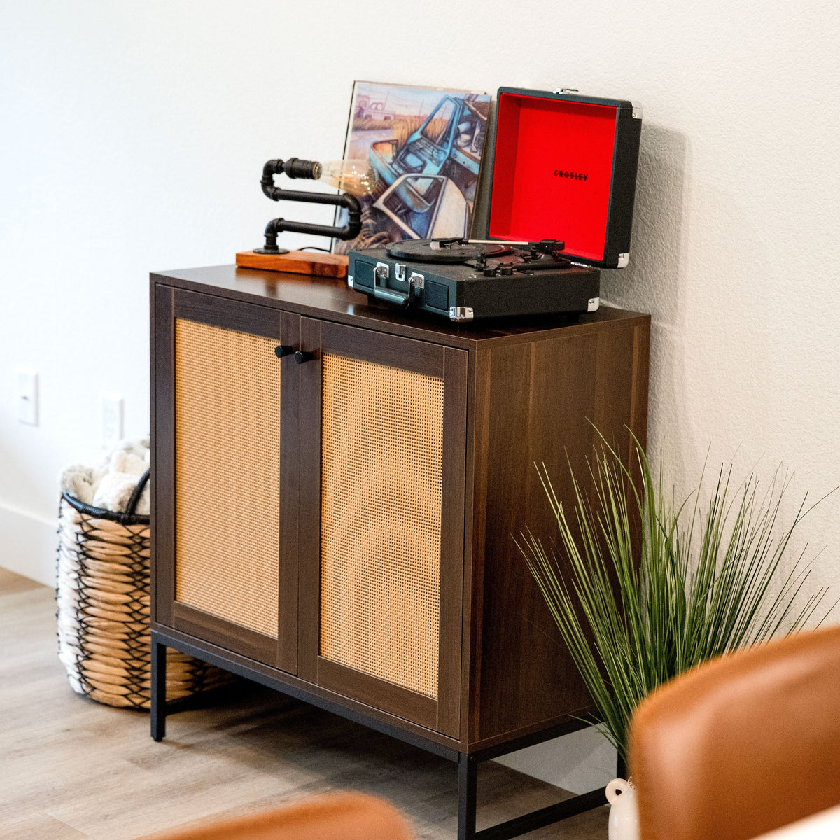 Sunnydaze Decor Brown 1-Shelf Office Cabinet