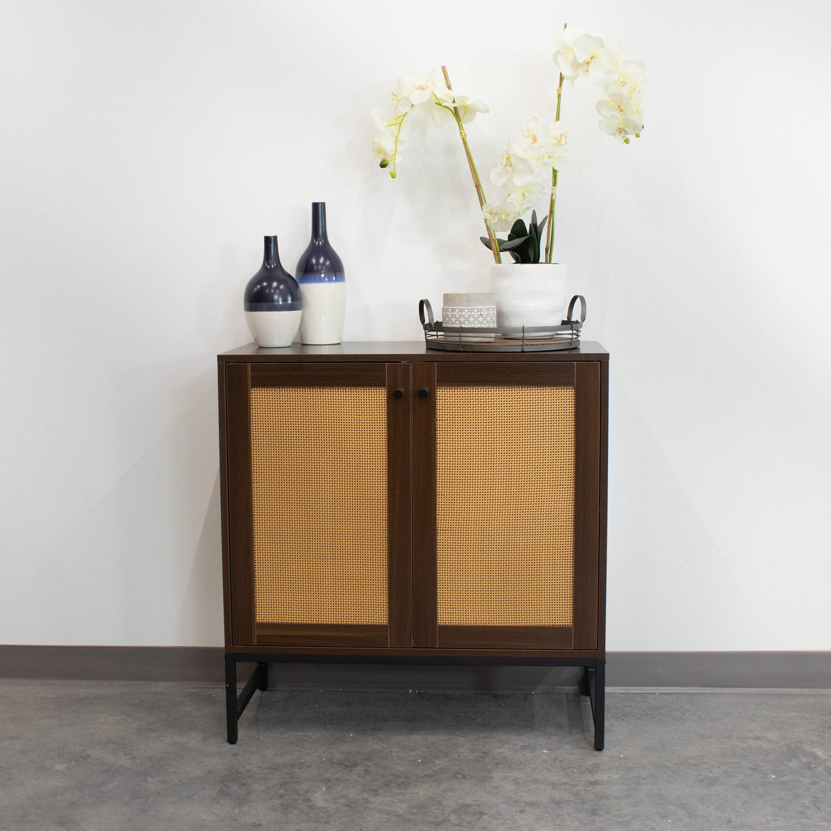 Sunnydaze Decor Brown 1-Shelf Office Cabinet