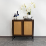 Sunnydaze Decor Brown 1-Shelf Office Cabinet