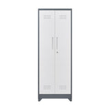 SINOFURN White 3-Shelf Office Cabinet