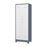 SINOFURN White 3-Shelf Office Cabinet
