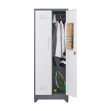 SINOFURN White 3-Shelf Office Cabinet
