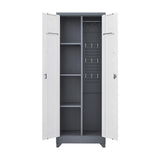 SINOFURN White 3-Shelf Office Cabinet