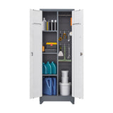 SINOFURN White 3-Shelf Office Cabinet