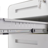 SINOFURN White 3-Drawer 15.8-in File Cabinet