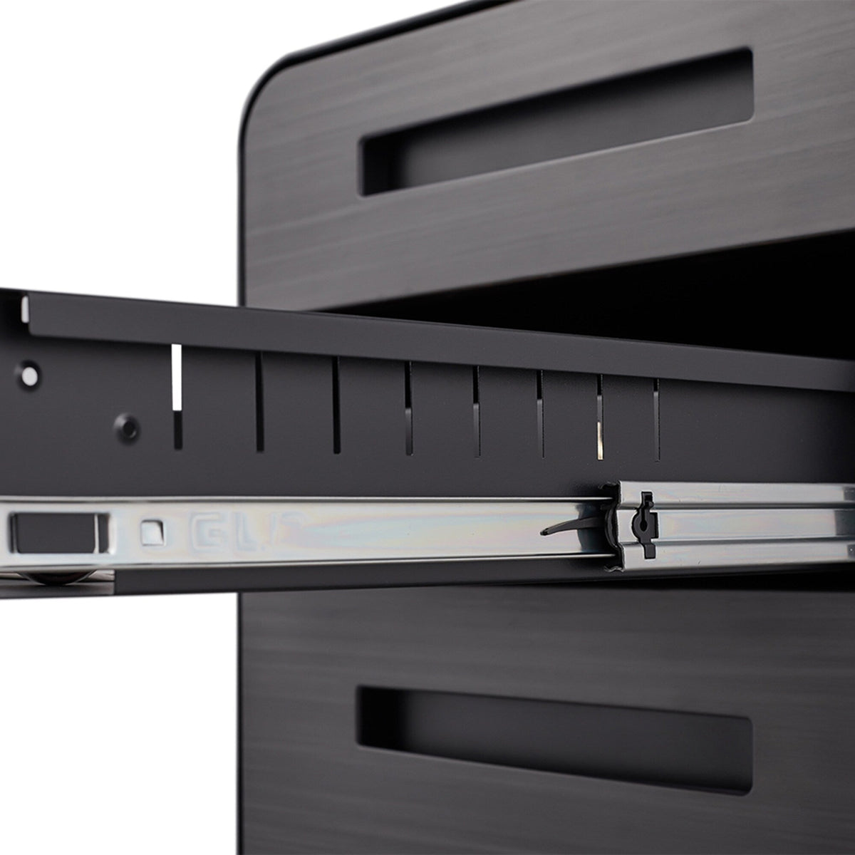 SINOFURN Black 3-Drawer 15.8-in File Cabinet