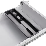SINOFURN White+Gray 3-Drawer 15.8-in File Cabinet