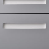 SINOFURN White+Gray 3-Drawer 15.8-in File Cabinet