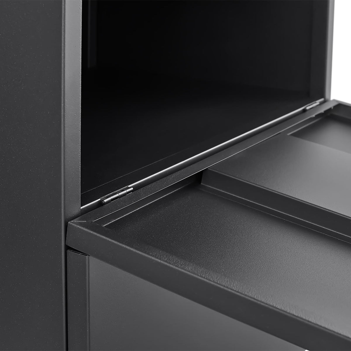 SINOFURN Black 2-Drawer 19.7-in File Cabinet
