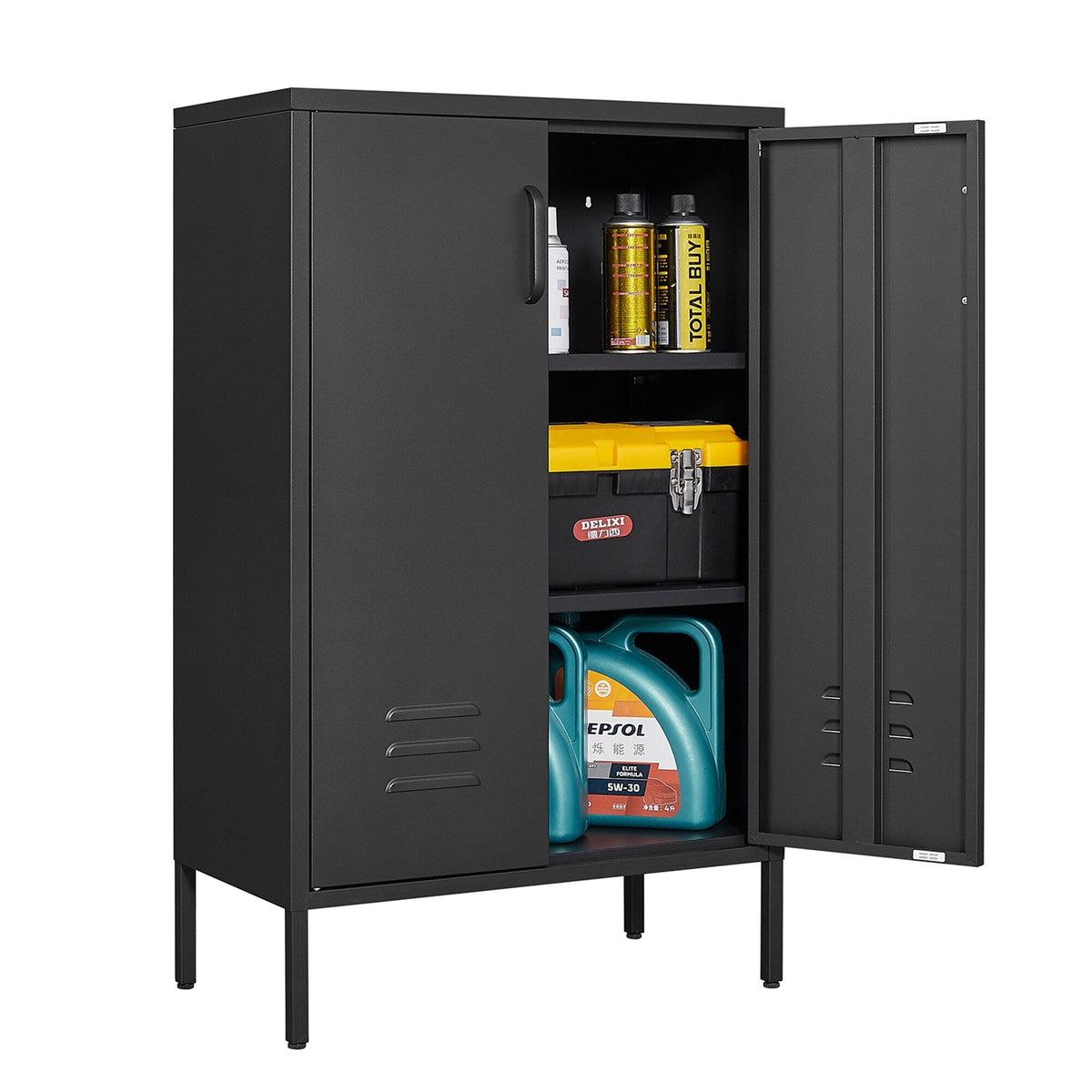 SINOFURN Black 25.6-in File Cabinet