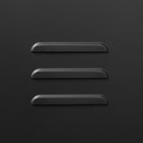 SINOFURN Black 25.6-in File Cabinet