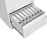 SINOFURN White 2-Drawer 23.6-in File Cabinet
