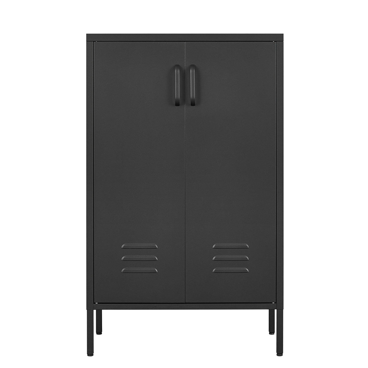 SINOFURN Black 25.6-in File Cabinet