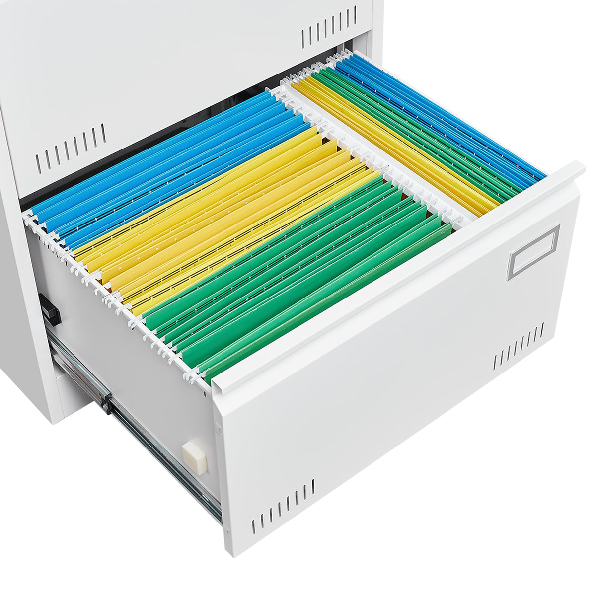 SINOFURN White 2-Drawer 23.6-in File Cabinet