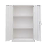 SINOFURN White 25.6-in File Cabinet
